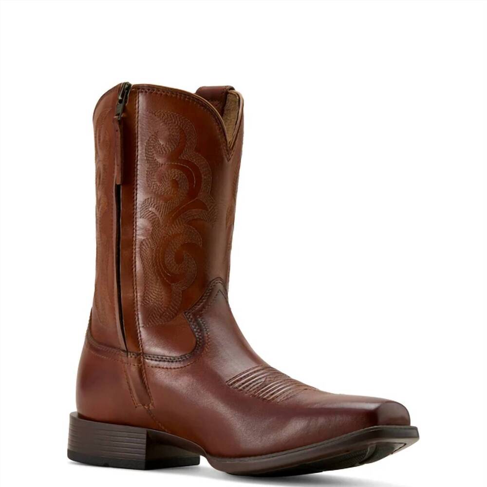 NEW ARIAT men's bodie western boots in bitter brown